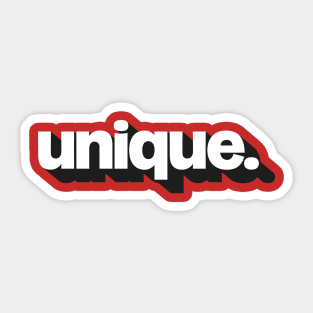 Unique tee Sticker